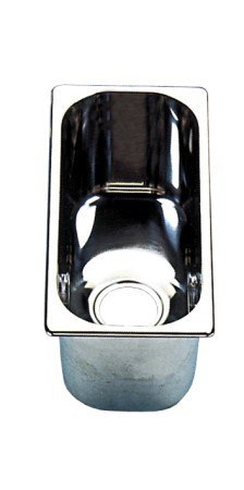 Umywalka kątowa ze stali nierdzewnej L: 30xW: 14xD: 18cm