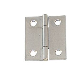 Zawias półszeroki ze stali nierdzewnej 60 x 46 x 1,2 mm