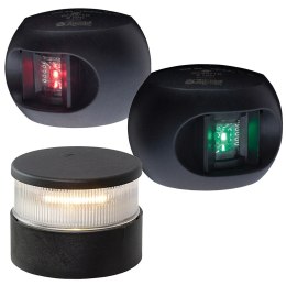 Zestaw latarni nawigacyjnych LED serii 34 w kolorze czarnym (z kotwicą)