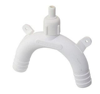 Gęsia szyja wentylowana 1 1/2 "38mm biała