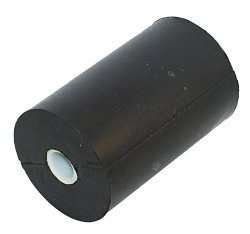 Rolka boczna wykonana z czarnej gumy z tuleją