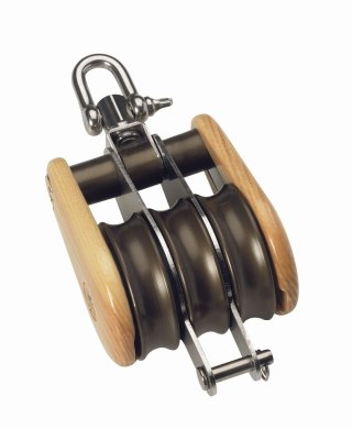 VICTORY potrójny bloczek jesionowy 30mm z krętlikiem + UB