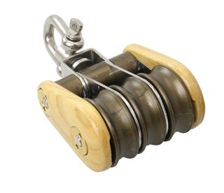 VICTORY potrójny bloczek jesionowy 30mm z krętlikiem