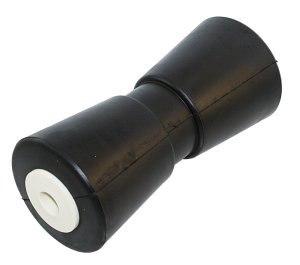 Wał V-kil z czarnej gumy z tuleją