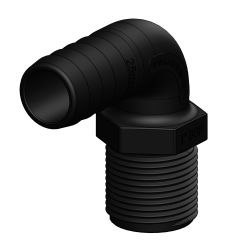 Złącze węża TD czarny 90 ° 50mm 2 "bez opakowania