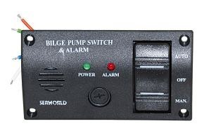 Bryzgoszczelny przełącznik pompy zęzowej z alarmem