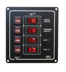 Panel przełączników pionowych 4-drożny 12V