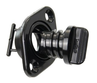 Zapasowy korek spustowy z tworzywa sztucznego, czarny, pojedynczo