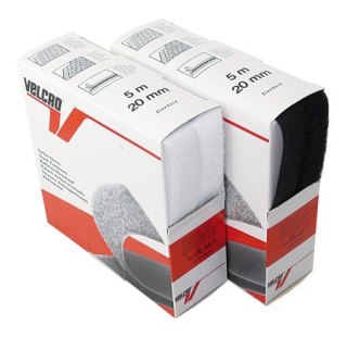 Dozownik VELCRO 5m x 20mm haczyk + pętelka BIAŁY