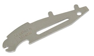 Klucz do pokryw z szeklownikiem i śrubokrętem ze stali nierdzewnej