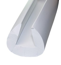 Listwa ochronna tylna PVC2489 biała 5m