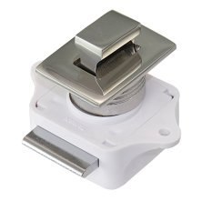 Snap Snapper prostokątny guzik + kółko ze stali nierdzewnej