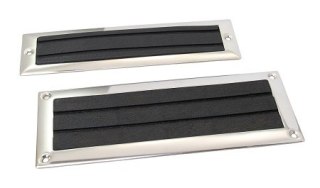 Stopień rama ze stali nierdzewnej / guma 57x213mm