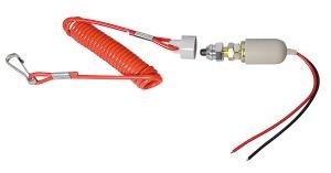 Wyłącznik awaryjny zapłonu szary + SPIRAL