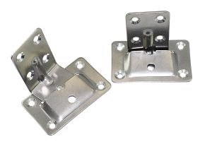 Zestaw do montażu na stole ze stali nierdzewnej (2 uchwyty ścienne / 2 uchwyty stołowe)