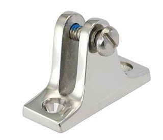 Złączka do osłony natryskowej ze stali nierdzewnej - mocowanie do pokładu 22 mm - 80 °