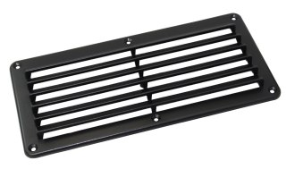 Kratka wentylacyjna plastikowa czarna 140x125mm