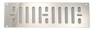 Płyta wentylacyjna ze stali nierdzewnej 229 x 76 mm z ekranem