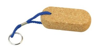Brelok z 1 płaskim owalem z korka