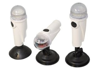 Dwukolorowa lampka nawigacyjna LED z super przyssawką