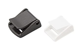 Klamra dźwigniowa z czarnego plastiku 50mm