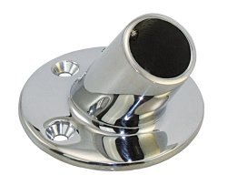 Końcówka mocowania balustrady ze stali nierdzewnej 60 ° wokół 22 mm