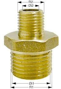 Redukcja Ms58 ​​z gwintem zewnętrznym 3/8 "-1/4"