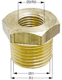 Reduktor Ms58 ​​z wewnętrzną / zewnętrzną 2 "-1 1/2"