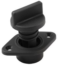 Korek spustowy antracytowy z uszczelką