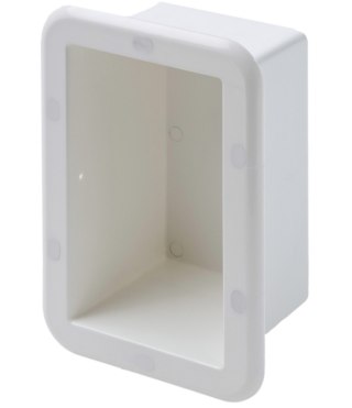 Jaskółcze gniazdo 180x110x100mm wymiary montażowe białe