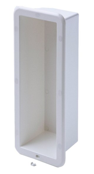 Jaskółcze gniazdo 370x120x110mm wymiary montażowe białe