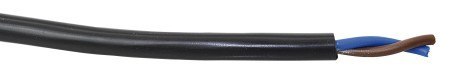 Kabel H05VV-F elastyczny 2x1,5mm² niebieski / brązowy 100m