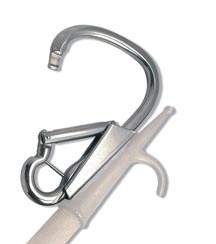 Karabińczyk asymetryczny do boi ze stali nierdzewnej 200mm