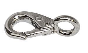 Karabińczyk ze stali nierdzewnej z oczkiem stałym 53mm