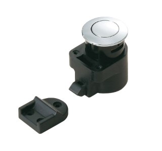 Kwadratowy chromowany zatrzask z rozetą