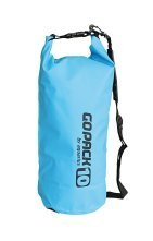 Wodoodporny worek wykonany z wytrzymałego PVC 10 litrów, niebieski z szelkami