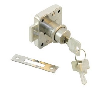 Zamek bębenkowy typu 3310 z mosiądzu niklowanego