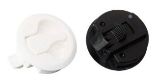 Zamek dźwigniowy biały