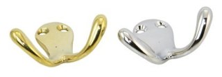 Haczyk podwójny chromowany mosiądz 40mm