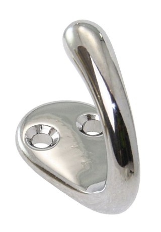 Haczyk prosty z chromowanego mosiądzu 35mm