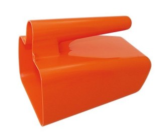 Czerpak do wody płaski 2L – pomarańczowy, wys. 150 mm