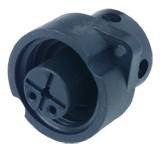 Gniazdo kołnierzowe 2-biegunowe 16A-50V