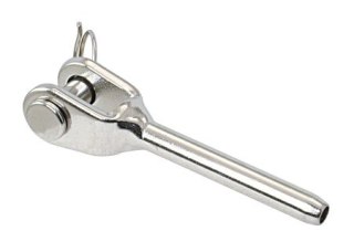 Końcówka widełkowa AISI316 do przewodu Ř 2,0 mm