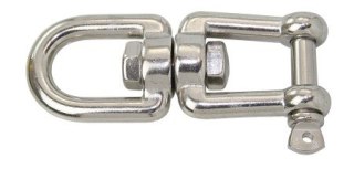 Obrotowe ucho / widelec ze stali nierdzewnej 10 mm