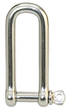 Szekla ze stali nierdzewnej w kształcie litery D, długa 4mm