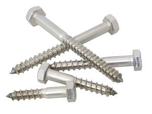 Wkręt do drewna sześciokątny DIN571 / A4 M10x120 (10 sztuk)