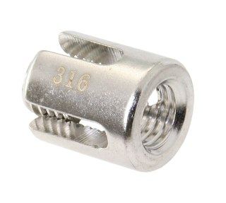 Zacisk krzyżowy ze stali nierdzewnej 4 + 5 mm otwarte dno M12