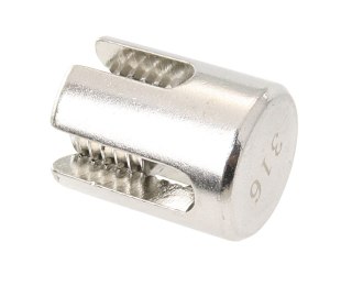 Zacisk krzyżowy ze stali nierdzewnej do liny stalowej 4mm