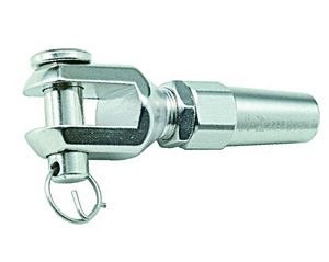 Zacisk śrubowy z rozwidleniem do Ø 5mm AISI316