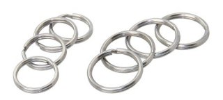 Brelok na klucze ze stali nierdzewnej, wygląd chromowany 16x1,3mm Opakowanie: 100